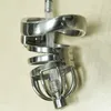 New Super Small Male Chastity Cock Cage Sex Slave Penis Lock Anti-Erection Device With Removable Urethral Sounding Catheter Short