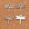 Dunne Airfoil Flying Dragonfly Charms Hangers 200 stks / partij Tibetaans Zilveren Mode-sieraden DIY Fit Armbanden Ketting Oorbellen L968 16.6x16.2mm