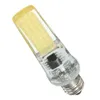 blanco E11 bombilla LED COB regulable de verano 110V 220V AC 2508 3W 300 lumen de silicona lámpara de la lámpara de la lámpara transparente luz de la vela blanca / caliente