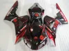 Injektionsgjutna Fairings för Honda CBR1000RR 06 07 Vin Röd Svart Bodywork Fairing Kit CBR1000RR 2006 2007 OT29