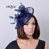 marineblauwe hoeden voor bruiloften