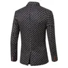 Costumes pour hommes Blazers vente en gros- hommes Blazer 2021 mode décontracté coton mince costume Masculino Plus Szie simple boutonnage mâle à manches longues veste