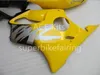 3 brindes para honda cbr600f4 99 00 cbr 600f4 cbr600 1999 2000 abs motocicleta carenagem amarelo preto aa31t