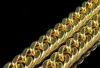 24k Real Yellow Gold Finish Solid Heavy 11mm XL Miami Cuban Curn Link Necklace Chain Best Packaged GRATIS Frakt ovillkorlig livslängd