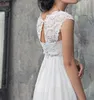 Vintage-Kleid, Empire-Taille, Strand-Hochzeitskleid, herzförmiger U-Ausschnitt, Spitze, schulterfreies Korsett, Chiffon-Landhochzeitskleid, Brautkleid