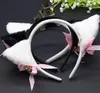 Halloween Cat Fox Fluffy Devil Ears Bells Diadema Disfraz Disfraz Anime Neko Cosplay Hair Band Fiesta Navidad pferformance props favor