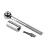 3Pcs Multi-function Ratchet Universal Socket 7-19mm Power Drill Adapter car Hand Tool Set Repair Kit