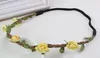 Mode Braut Böhmischen Blumen Stirnband Festival Hochzeit Blumen Garland Haarband Kopfbedeckung Haarschmuck für Frauen 10 teile/los