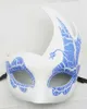 Venetian Masquerade Party Mask Children's Mask Peacock Crackle Flame Mask för Party Halloween för gratis frakt