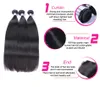 Russisch Virgin Haar Straight 3pcs Lot Russian Silky Straight Menselijk Haar Weave Bundels Goedkope Russische Remy Hair Extentions Natural Black 1B