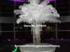 no feathers including )Hot sale wedding event acrylic crystal centerpiece for synthetic ostrich feathers