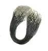 100pcs / lot svart 2mm äkta läder halsband ledning tråd för DIY Craft mode smycken gåva w2