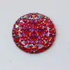 30Pcs 30mm AB Color Round Shape Resin Rhinestones Crystal Flatback Buttons Beads For Jewelry Accessories Crafts ZZ521