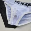 Mäns Touchdown Classic Briefs Pump! Andningsbara Net Briefs Bomull Slip Calzoncillos Underkläder Sexiga Undies Black White S M L XL