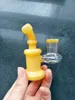 Nano Rig Mini Bongs en verre 8 cm de haut Mini Rig Fab Egg Bongs Tuyaux d'eau en verre 14,4 mm Taille du joint en stock Livraison rapide