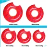 90cm Sommar Swim Life Bouy Donut Swimming Ring Floating Uppblåsbara Simning Ring Vuxen Pool Float 2 Färger Jordgubb Choklad Raft Fo Fun