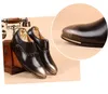 ربيع الخريف أزياء أحذية جلدية أصلية الرجال مسطحة التنفس الأعمال المرقوع أحذية Oxford أحذية Men Office الحذاء