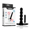 New Vibrating Double Penetration Strapon Anal Dildo 55039039 Black Silicone Strap On Penis Anal Plug Sex Products Adult 9518878