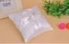 Ivory White Ribbon Pearl Wedding Supplies Ceremony Satin Ring Bearer Pillow Wedding Party Ring Pillows 2017 New7091643