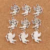 Amor-Engel-Charms-Anhänger, 100 Stück/Lot, antikes Silber, Schmuckzubehör, Komponenten, DIY, L107, 22,3 x 15,8 mm