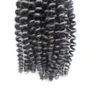 Human kinky curly braiding hair no weft human hair bulk for braiding 100g natural black hair