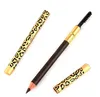 La matita marrone nera impermeabile del nuovo leopardo sopracciglio delle donne di trasporto libero con la spazzola compone l'eyeliner 12pcs/lot