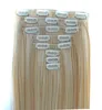 CLIP в удлинитель для волос Синтетические прямые волосы 250грамму Dropshipping Синтетические синтетические плетеные зажимы для волос Marley Twist
