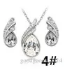 Set di gioielli in cristallo austriaco di alta qualità con collana di strass e orecchini moda donne set di gioielli di cristallo Z061