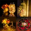 8 Colors 10m 100 LED Copper Wire LED String Light Starry Light Outdoor Garden Christmas Wedding Party Decoration