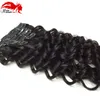 Deep Curly Clip In Human Hair Extensions Mongolian Virgin Human Hair African American Clip In Extensions 10 "-26" Clip In