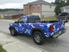 White Blue Camouflage Vinyl Wrap For Car / truck / Boat covering foil with air free Camo styling size 1.52 x 30m/Roll