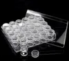 Wholesale-1PC Rectangle Acrylic Clear Beads Display Storage Transparent Compartments Organizers Cases Covers Boxs Container W/Lid