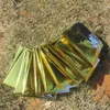 Randonnée Camping Fournitures Argenté Mylar Étanche D'urgence Sauvetage Espace Feuille Couverture Thermique En Plein Air Tapis PET 10 PCS