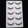 Nya 50 par Lot Svart Naturligt Kors Fake Falsk Eyelash Soft Long Makeup Eye Lash Extension Gratis frakt