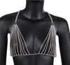 Fashion Brand Caw Crystal Bra Slave Harness Body chain Women rhinestone Choker Necklace Sexy Bikini Beach Body Jewelry 2017