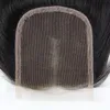 8aボディウェーブバージンブラジルの髪の束は閉鎖されていない人間の髪の毛と中央部のパーツトップレース閉鎖b4679050