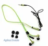 3.5mm In-Ear Metal Bass Zipper Earphones Headphones Wired Stereo General Earbud Headset With Microphone For iphone Samsung Computer MP4