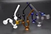 High quality Snake-shaped Glass Bongs Oil Burner Glass Water Pipes hand spoon Pipe smkoing dogo Accessories with thick base on stand