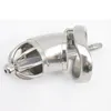 Unique Style Male Chastity Cage Device Silicone Tube with Barbed Anti-Shedding Ring Cock Cage Male Unrethral Sounding SM Craft Sex Toys