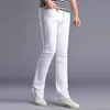 Whole-Men New White Designers Flare Jeans Pantalons Mode Casual Hommes Jambe Large Hommes Étiré Mince Denim Pantalon288b