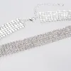 Tillbehör Wholes Fashion Bröllop Smycken Sparkling Rhinestone Crystal Choker Halsband Set Charm Silver Plated Bridal Smycken Nyårsgåva