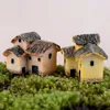 6 Stili Casa in Pietra Decorazioni da Giardino Giardino Fatato in Miniatura Artigianato Micro Cottage Paesaggio Decorazione per Artigianato in Resina Fai da Te