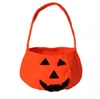 30pcs Rick 또는 Treat Hallowen Smile Pumpkin Bag Kids Candy Bag Funny Cute Candy 핸드백 하우스 키핑 주최자