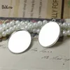 BoYuTe الشحن 50Pcs صالح 13 * 18MM 18 * 25MM حار بيع البيضاوي إعدادات كابوشون 6 ألوان مطلي اليدويه قلادة قاعدة فارغة