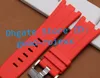 5 컬러 28mm 18mm 9mm watchband 블랙 밴드 블랙 고무 스트랩 크림 왕실 시계 밴드 다이버 남성 방수 시계 스틸 버클 클래스 230f