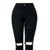 Hurtownie Ripplate Dżinsy Dla Kobiet Elastyczność Wysoka Talia Zimowe Dżinsy Struchy Ołówek Skinny Czarne Dżinsy Femme Dżinsowe Spodnie Duży Rozmiar Spodnie