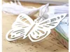 200pcs Metal Silver Butterfly Bookmark Bookmarks White tassels wedding baby shower party decoration favors Gift gifts Free Shipping