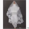 Brautschleier Charming Günstige Mädchen Hochzeit Brautaccessoires Schleier für Hochzeit Spitze Weiß Elfenbein Farbe Heißer Verkauf Charmant