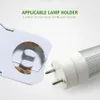 Högkvalitativ AC 250V T8 G13 BASE LED Aquarium Lamp Holder Socket Adapter Snapin Slideon G13 T8 Tube Lamp Socket8110221