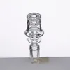 Herr DABS elektrisk diamantknut Rökning Tillbehör Quartz Nail Double Stack Frosted Joint för 20mm Värmespole för oljeplattor